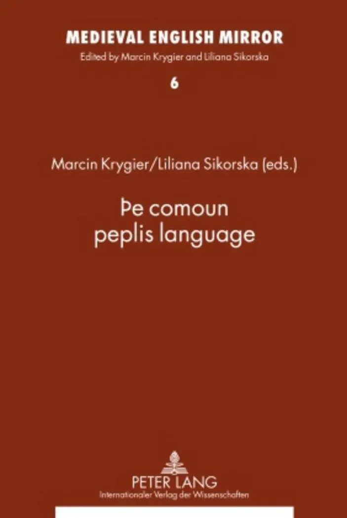 Cover: 9783631599594 | Þe comoun peplis language | Liliana Sikorska (u. a.) | Buch | Englisch