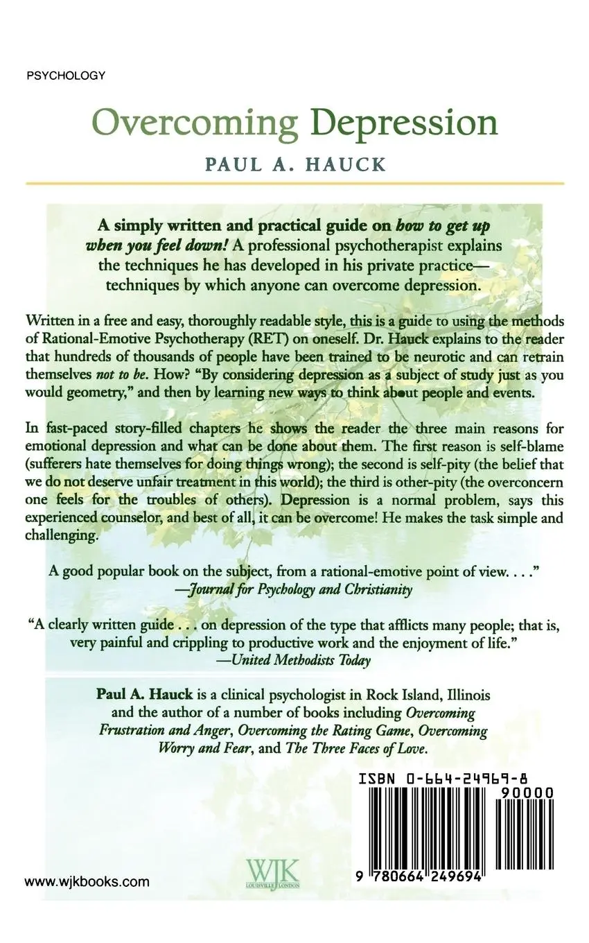 Rückseite: 9780664249694 | Overcoming Depression, | Paul A. Hauck (u. a.) | Taschenbuch | 2004
