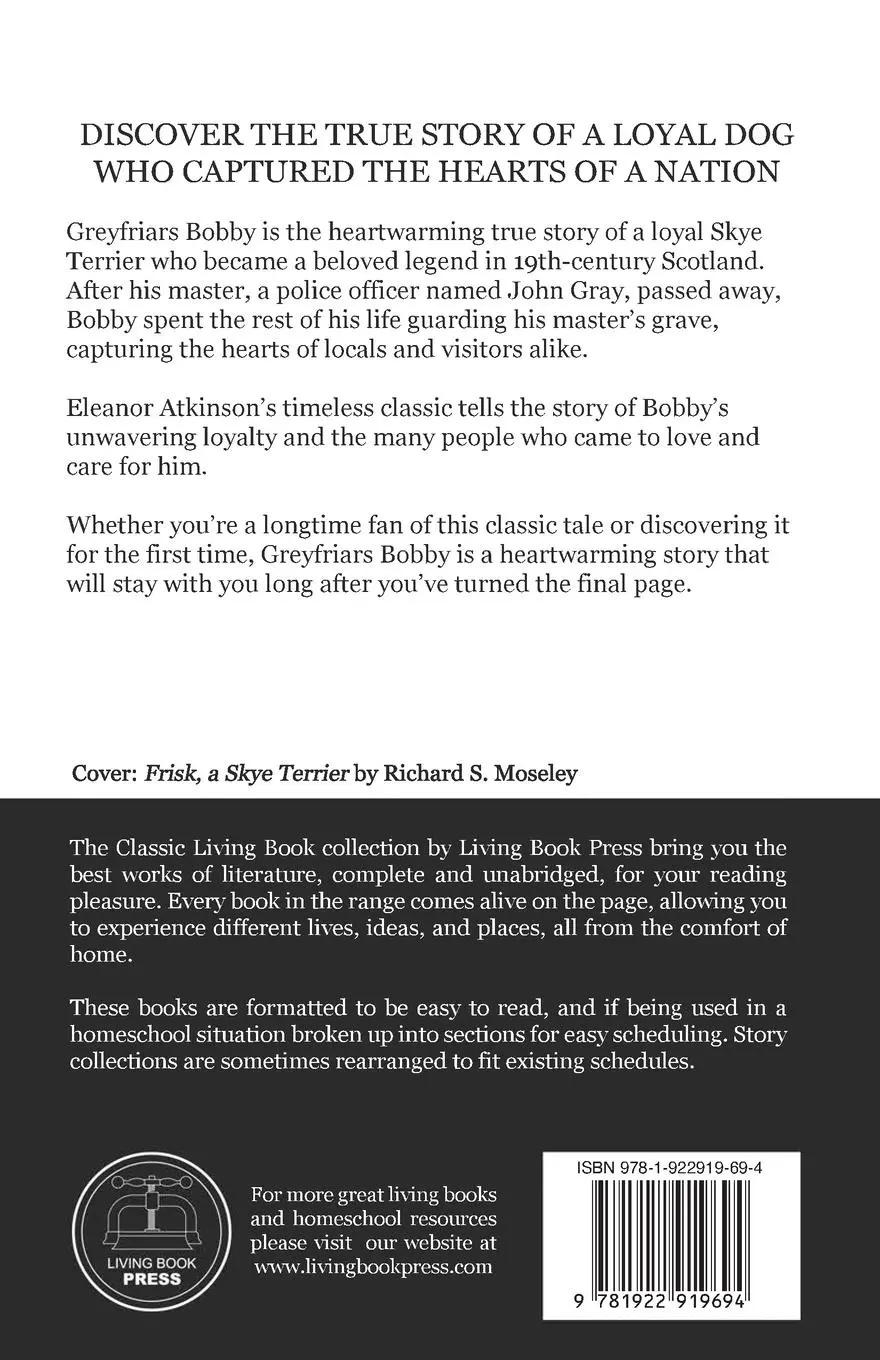 Rückseite: 9781922919694 | Greyfriars Bobby | Eleanor Atkinson | Taschenbuch | Englisch | 2023