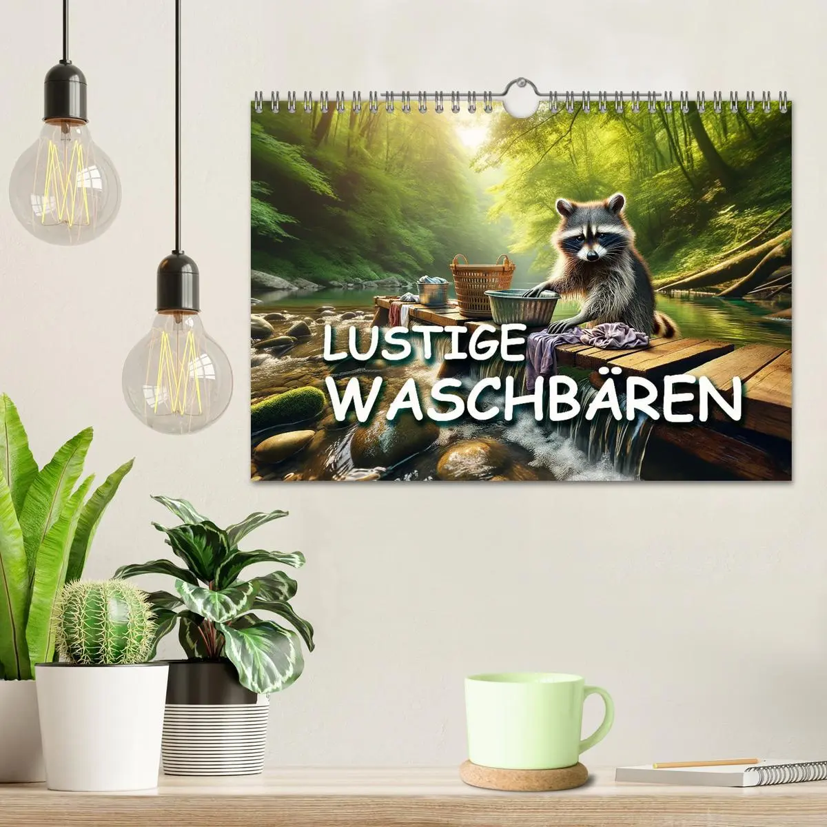 Bild: 9783457349694 | Lustige Waschbären (Wandkalender 2026 DIN A4 quer), CALVENDO...