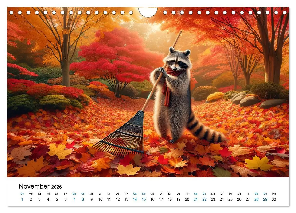 Bild: 9783457349694 | Lustige Waschbären (Wandkalender 2026 DIN A4 quer), CALVENDO...