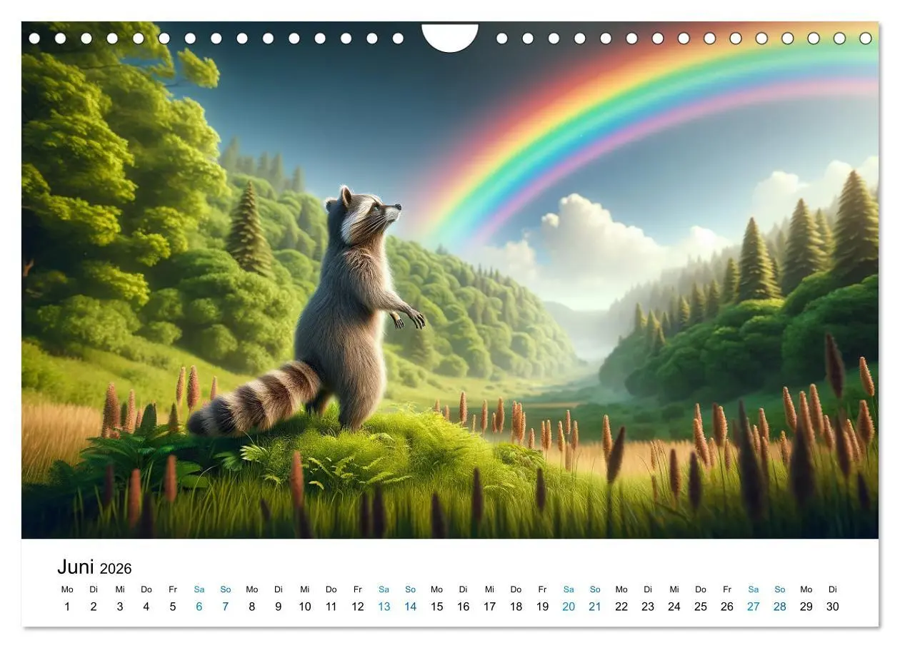 Bild: 9783457349694 | Lustige Waschbären (Wandkalender 2026 DIN A4 quer), CALVENDO...