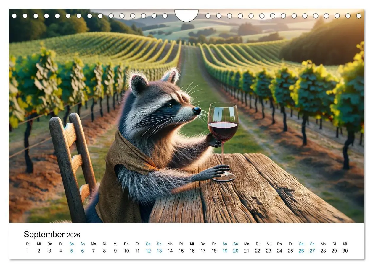 Bild: 9783457349694 | Lustige Waschbären (Wandkalender 2026 DIN A4 quer), CALVENDO...
