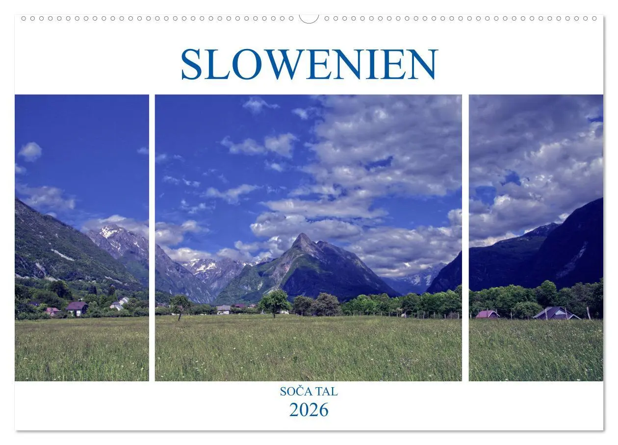 Cover: 9783457899694 | Slowenien - Soca Tal (Wandkalender 2026 DIN A2 quer), CALVENDO...