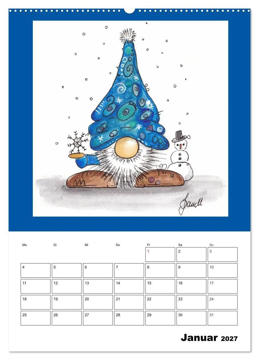 Bild: 9783569699694 | WichtelParade (Wandkalender 2027 DIN A2 hoch), CALVENDO Monatskalender