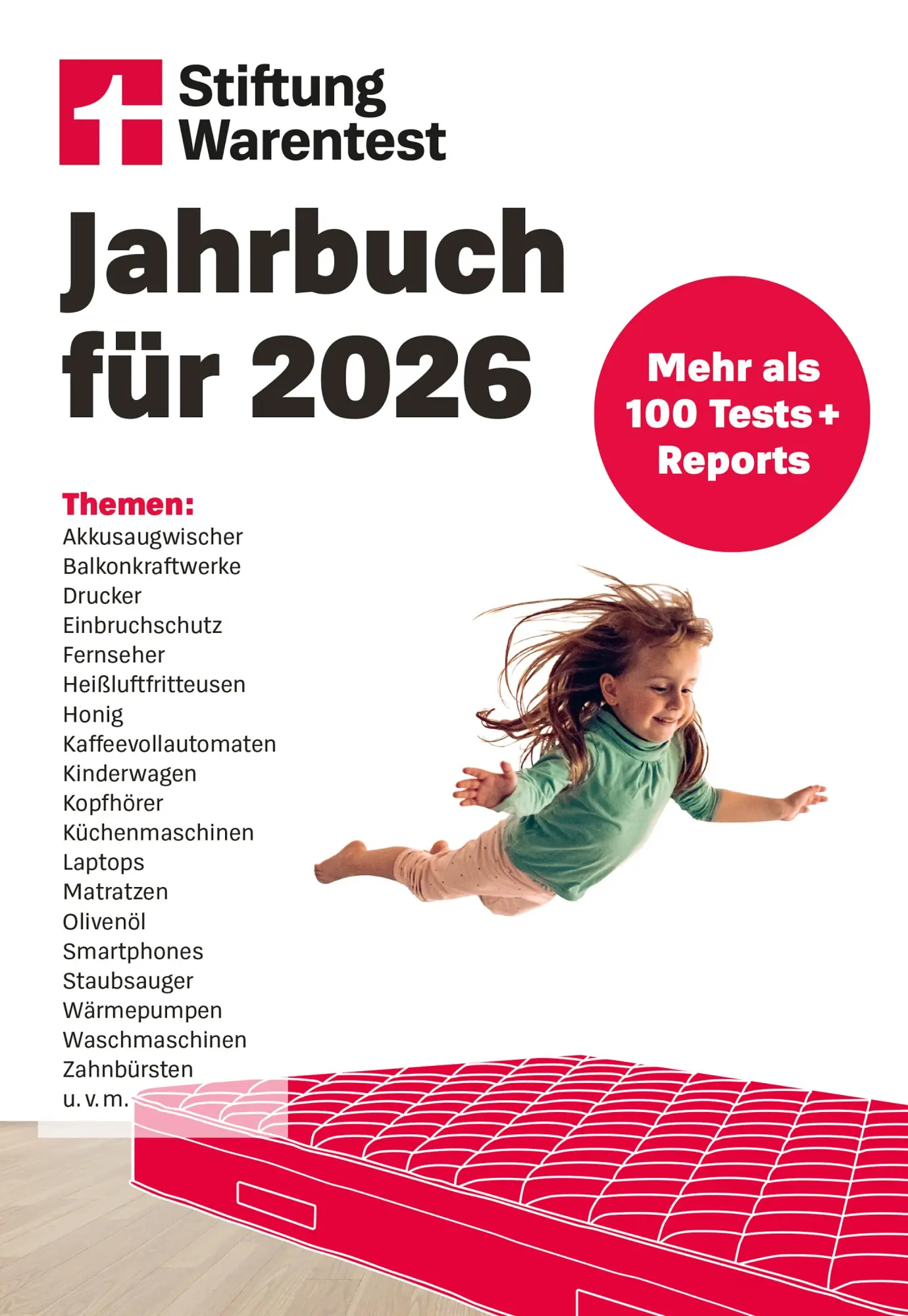 Cover: 9783747109694 | Stiftung Warentest Jahrbuch 2026 | Mehr als 100 Tests + Reports | Buch