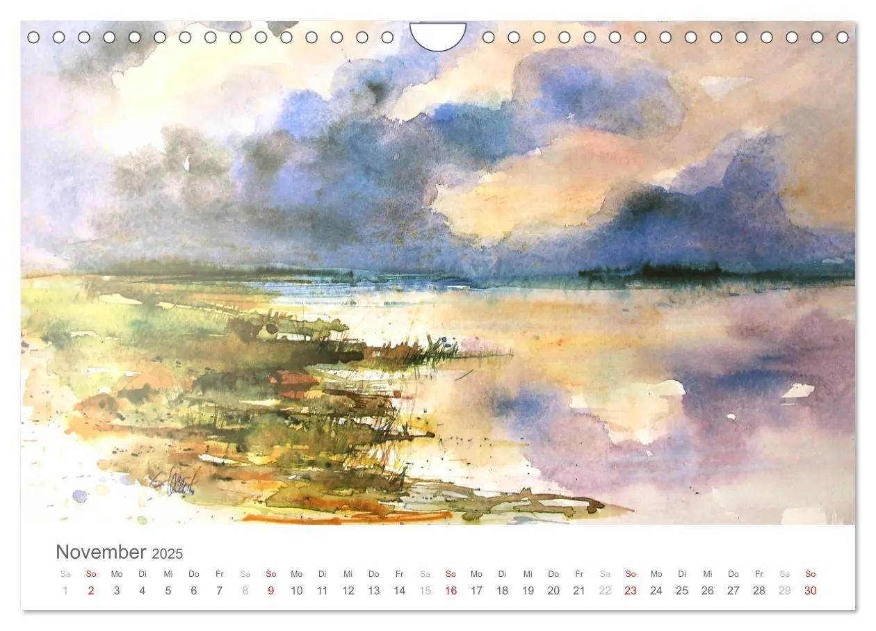 Bild: 9783435559794 | Faszination Aquarell - Eckard Funck (Wandkalender 2025 DIN A4...