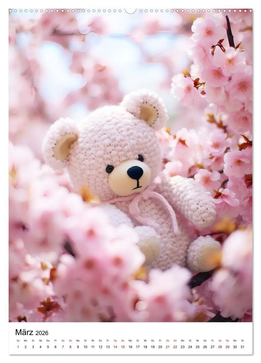 Bild: 9783516289794 | Teddy Abenteur - Ein Jahr mit gehäkelten Freunden (Wandkalender...