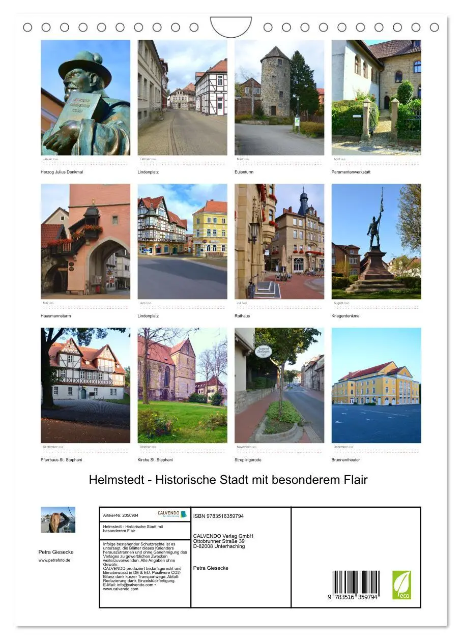 Bild: 9783516359794 | Helmstedt - Historische Stadt mit besonderem Flair (Wandkalender...