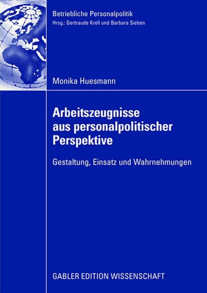 Cover: 9783834909794 | Arbeitszeugnisse aus personalpolitischer Perspektive | Monika Huesmann