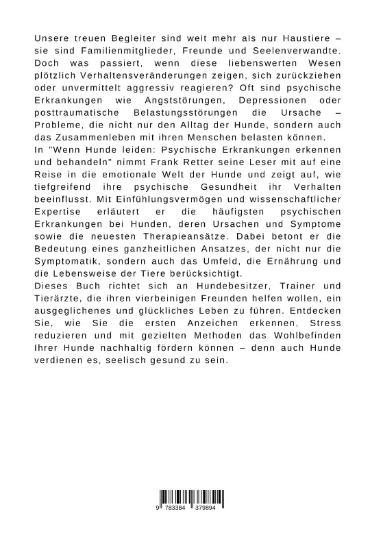 Bild: 9783384379894 | Wenn Hunde leiden: Psychische Erkrankungen erkennen und behandeln