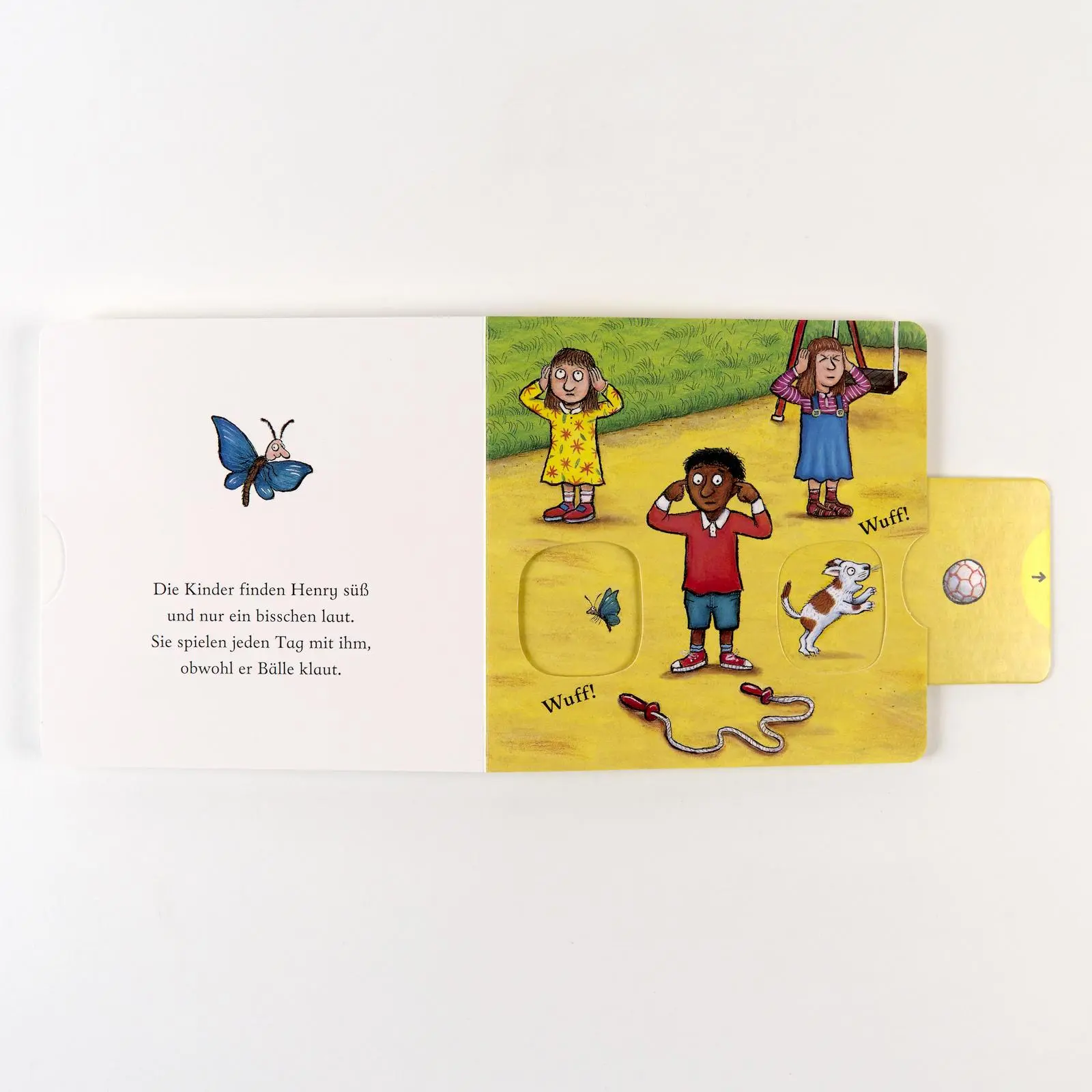 Bild: 9783407759894 | Henry, das Hündchen | Pappbilderbuch zum Schieben, Ziehen, Spielen