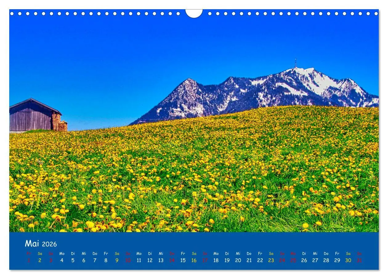 Bild: 9783457639894 | Allgäu Liebe (Wandkalender 2026 DIN A3 quer), CALVENDO Monatskalender