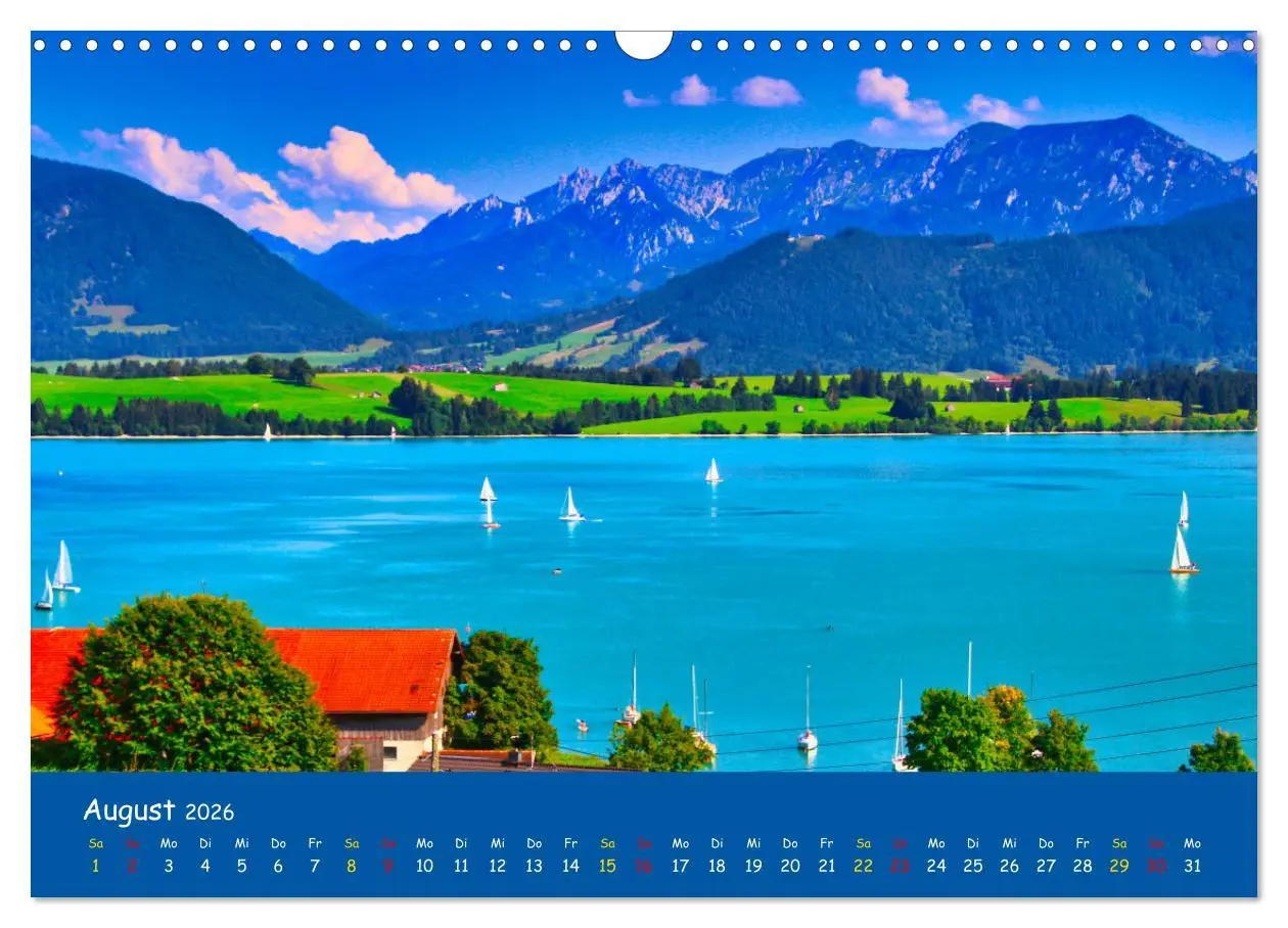 Bild: 9783457639894 | Allgäu Liebe (Wandkalender 2026 DIN A3 quer), CALVENDO Monatskalender