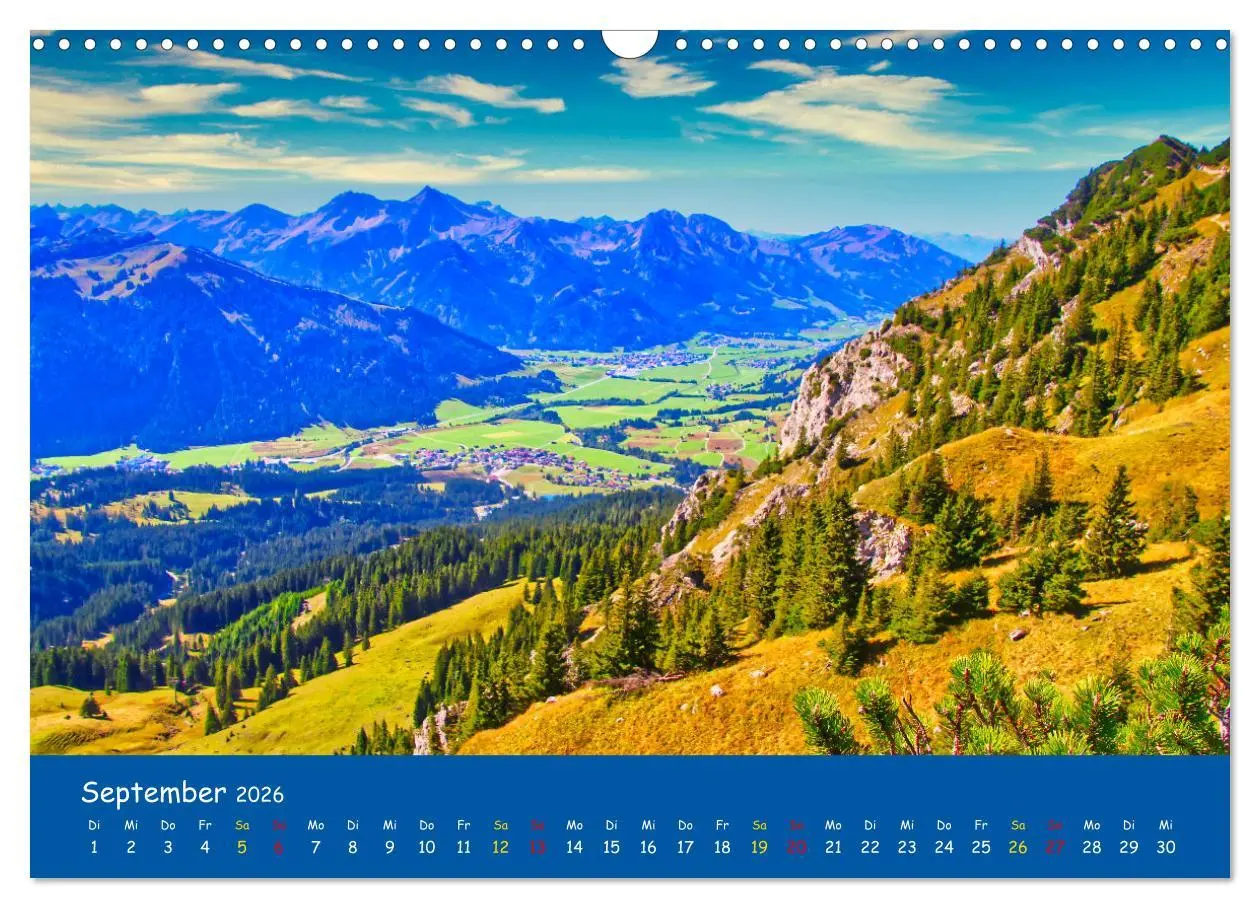 Bild: 9783457639894 | Allgäu Liebe (Wandkalender 2026 DIN A3 quer), CALVENDO Monatskalender