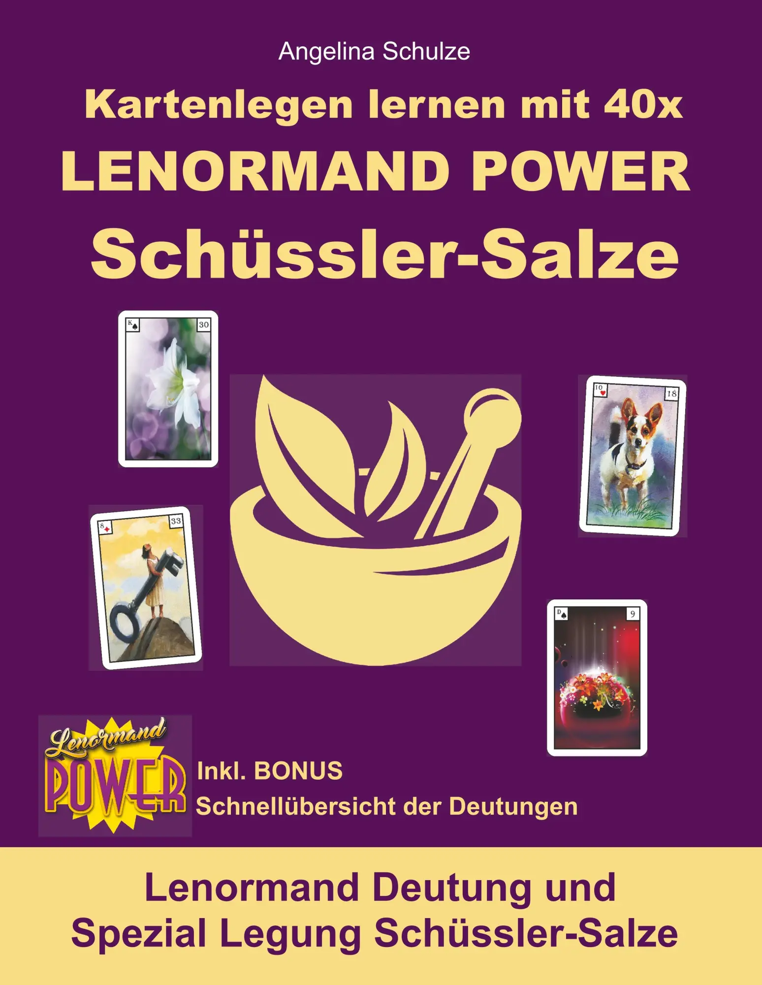 Cover: 9783943729894 | Kartenlegen lernen mit 40x LENORMAND POWER Schüssler-Salze | Schulze