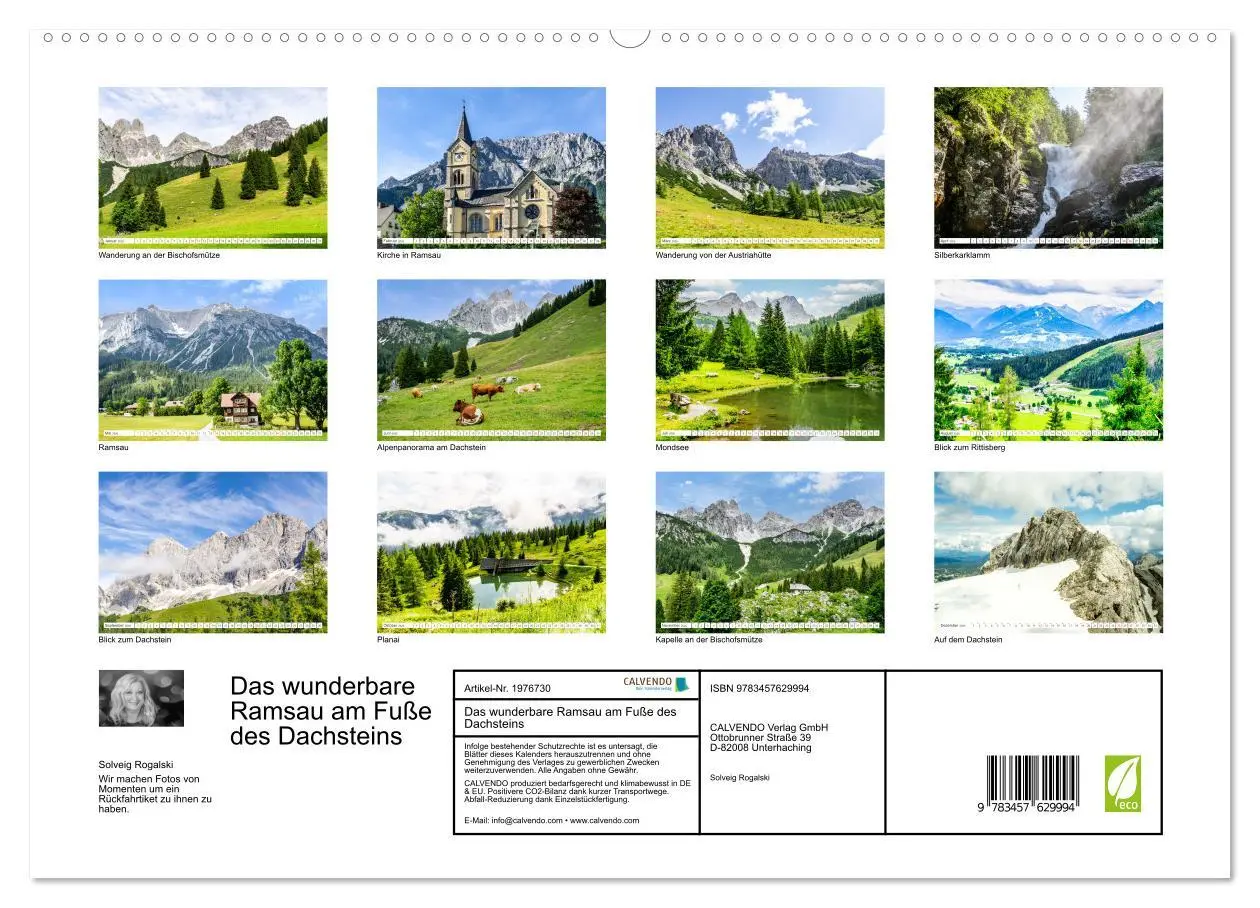 Bild: 9783457629994 | Das wunderbare Ramsau am Fuße des Dachsteins (Wandkalender 2026 DIN...