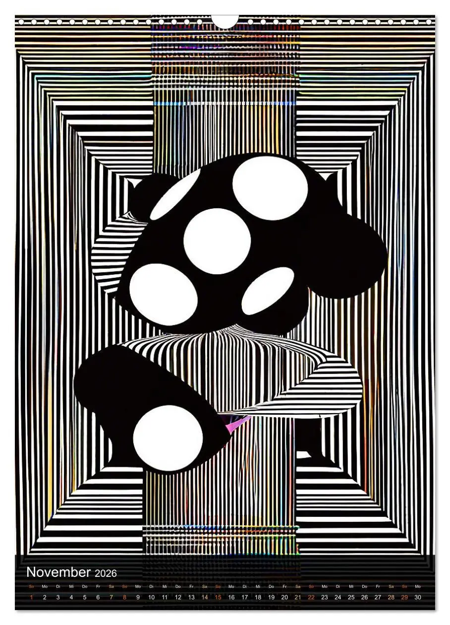 Bild: 9783516269994 | OP Art Nichts für schwache Augen (Wandkalender 2026 DIN A3 hoch),...