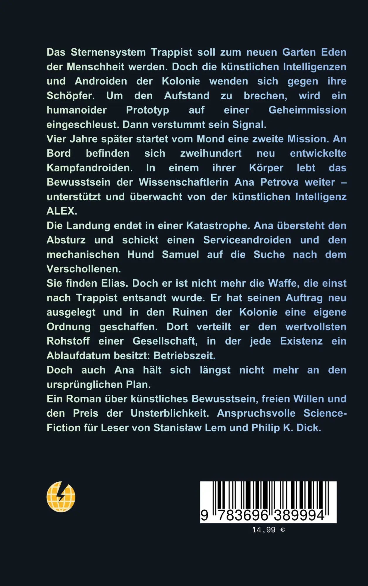 Rückseite: 9783696389994 | Die Stadt ohne Zeit | TRAPPIST | Michael Fallik | Taschenbuch | 358 S.
