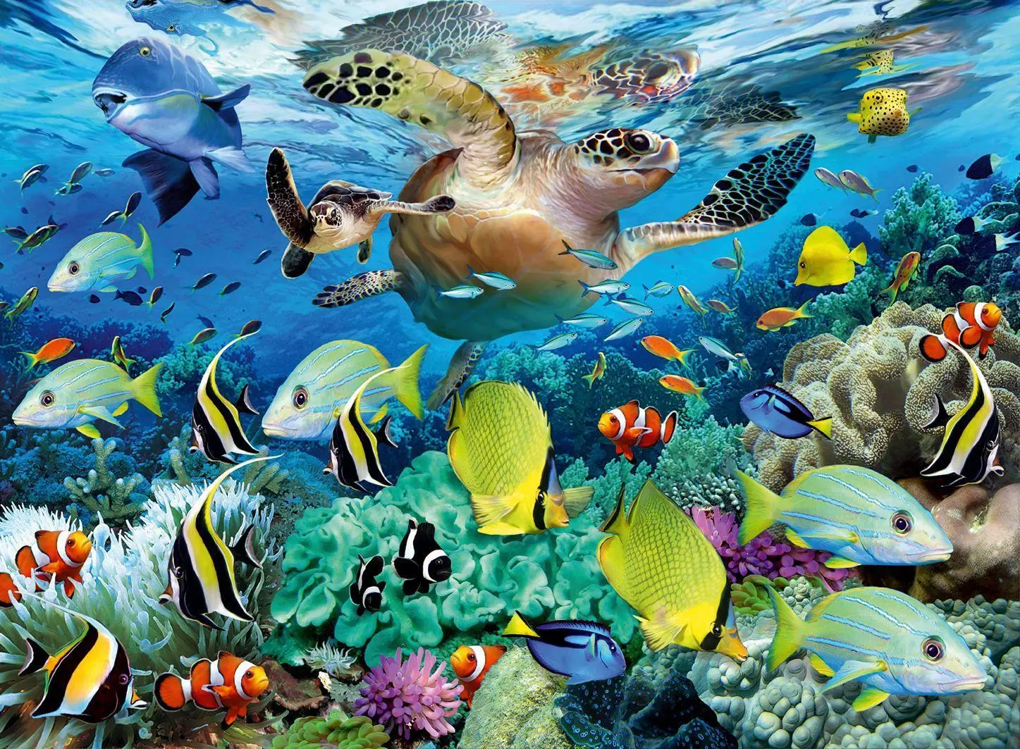 Bild: 4005556100095 | Unterwasserparadies. Puzzle 150 Teile XXL | Howard Robinson | Spiel