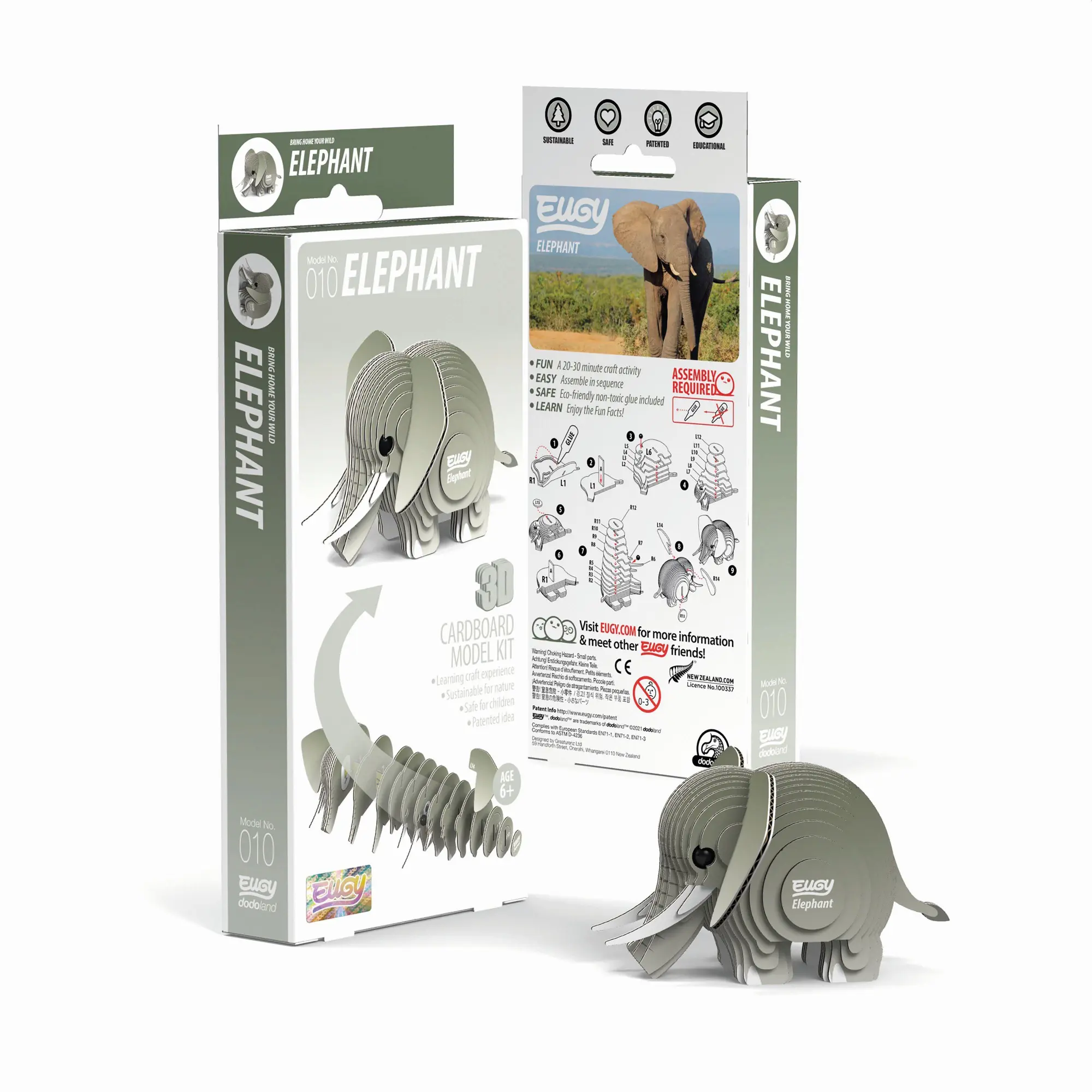 Cover: 9421035150095 | EUGY - 3D Bastelset Elefant | Eugy | Kit (Bastelset) | 650010 | 2023