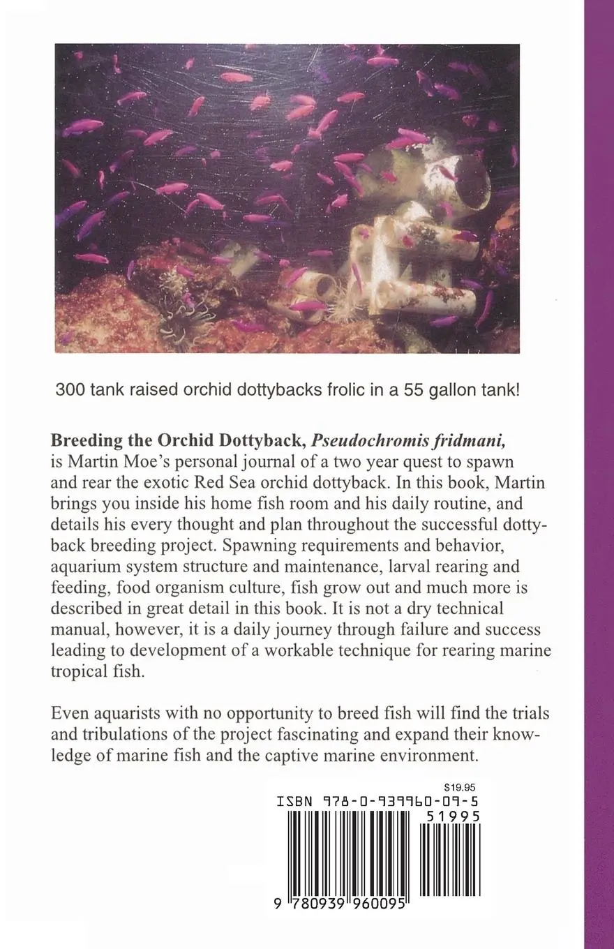 Rückseite: 9780939960095 | Breeding the Orchid Dottyback, Pseudochromis Fridmani | Martin A. Moe