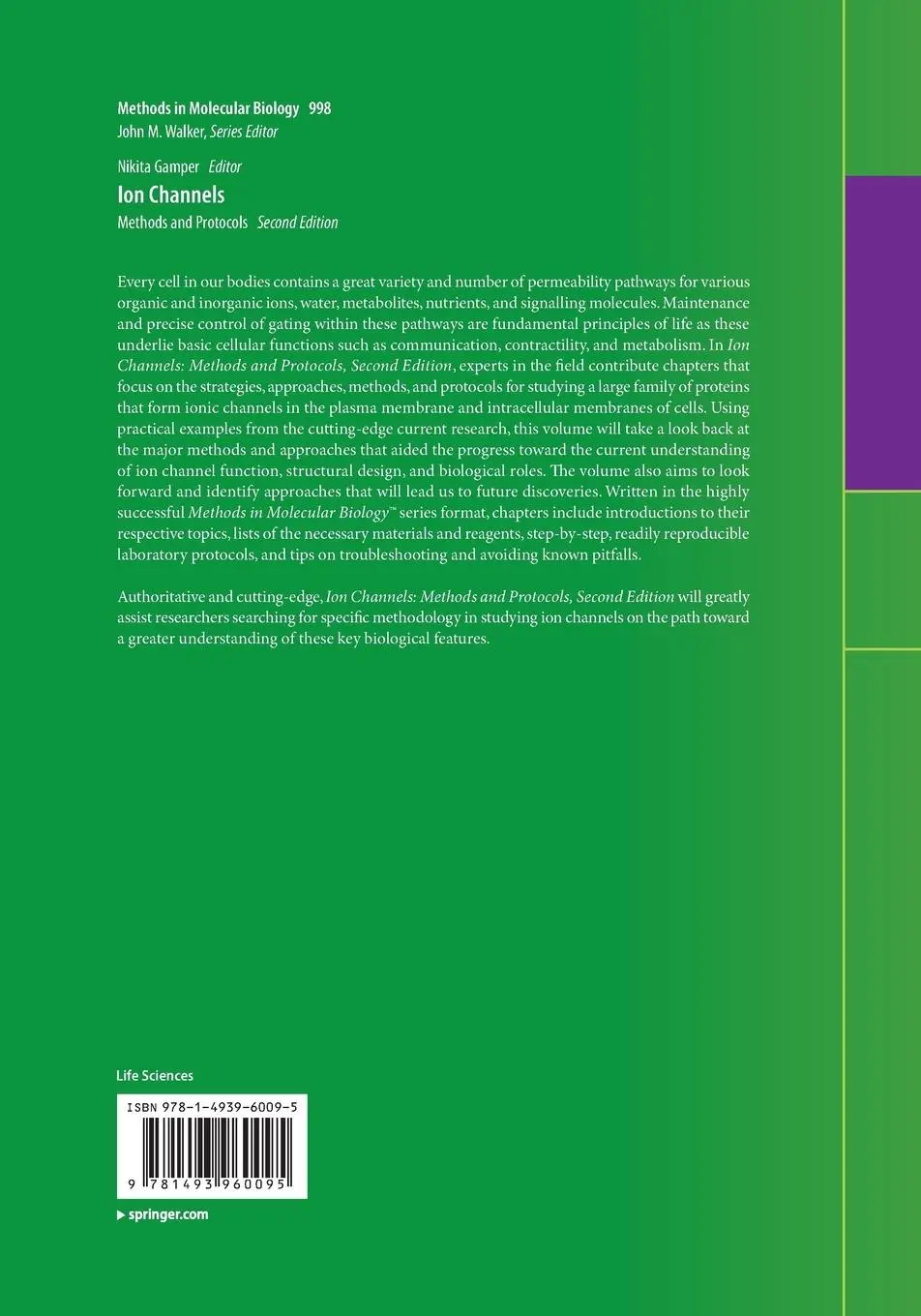 Rückseite: 9781493960095 | Ion Channels | Methods and Protocols | Nikita Gamper | Taschenbuch