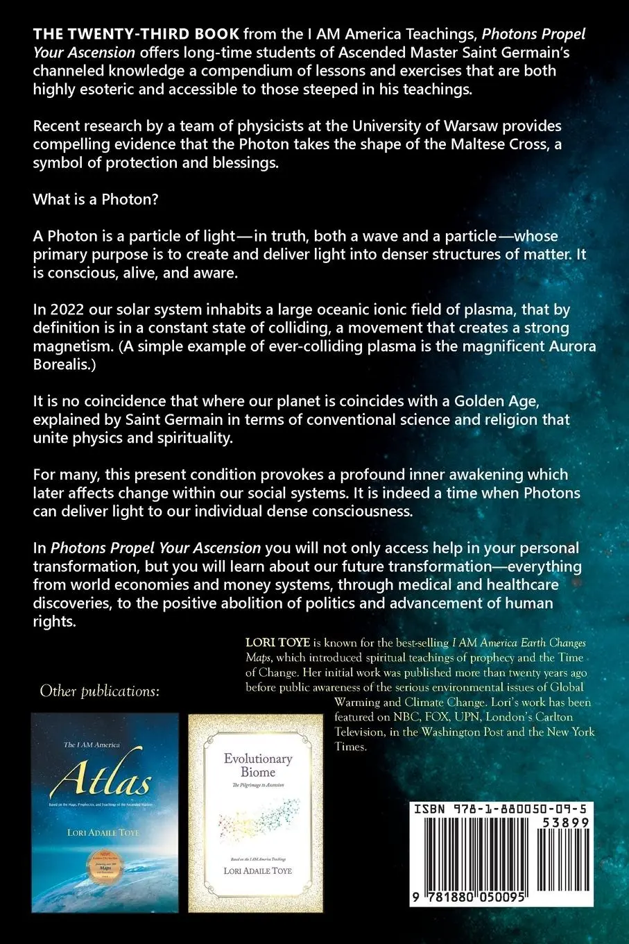 Rückseite: 9781880050095 | Photons Propel Your Ascension | Lori Adaile Toye | Taschenbuch | 2022