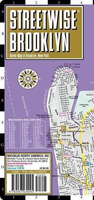 Cover: 9782067230095 | Streetwise Brooklyn Map - Laminated City Center Street Map of...