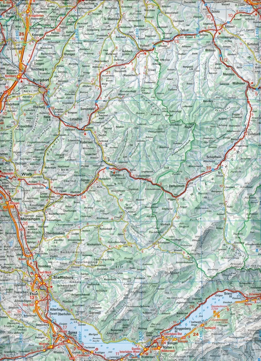 Bild: 9783302060095 | Swisstopo Schweiz 2022/2023 Strassenkarte 1:200 000 | swisstopo | 2019