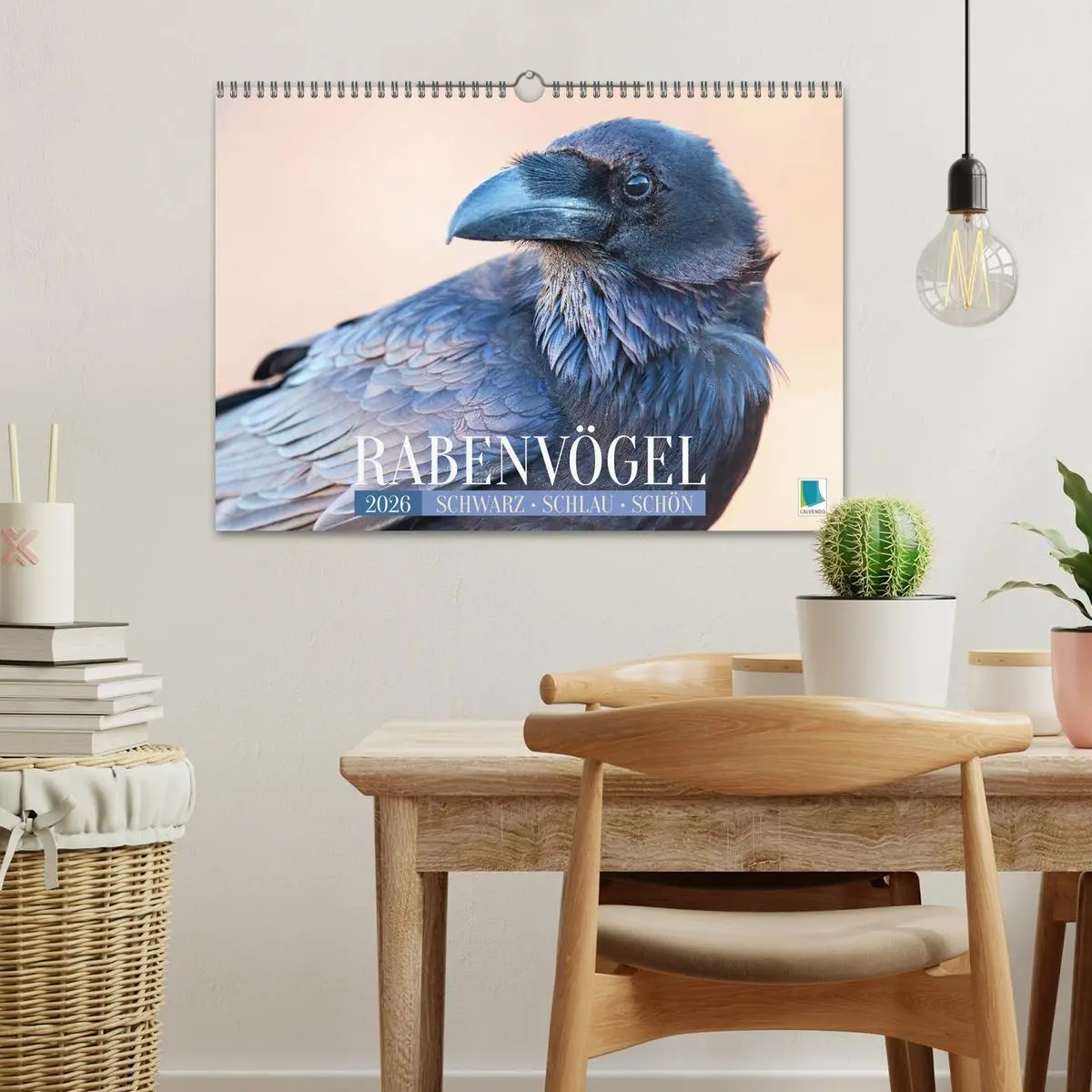 Bild: 9783457290095 | Rabenvögel: Schwarz, schlau, schön (Wandkalender 2026 DIN A3 quer),...