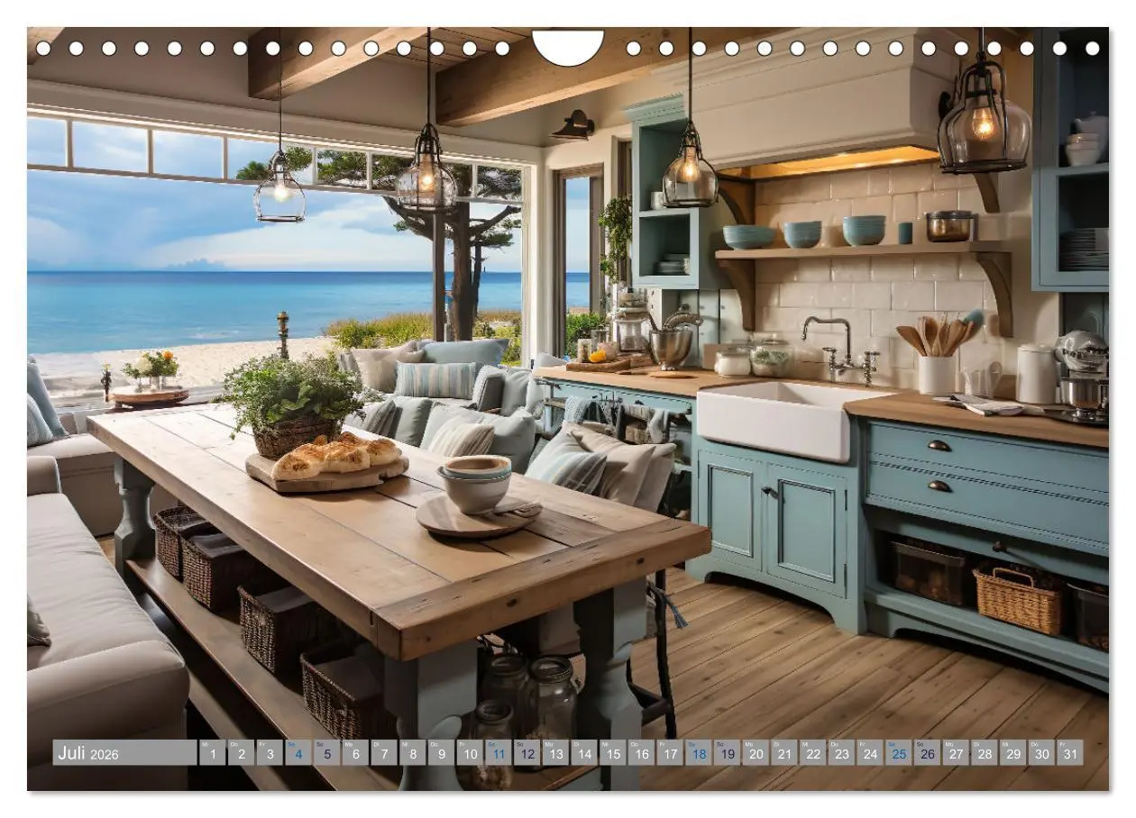 Bild: 9783457360095 | Strandhausidylle (Wandkalender 2026 DIN A4 quer), CALVENDO...