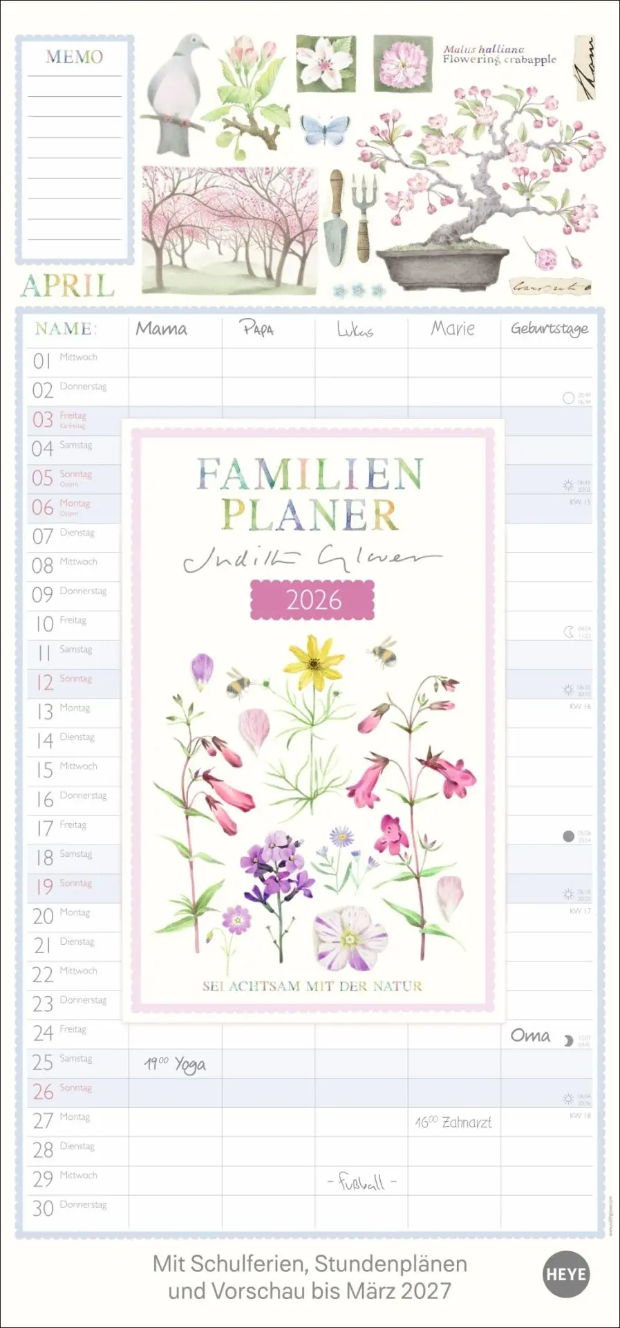 Cover: 9783756410095 | Judith Glover: Familienplaner 2026 | Judith Glover | Kalender | 15 S.