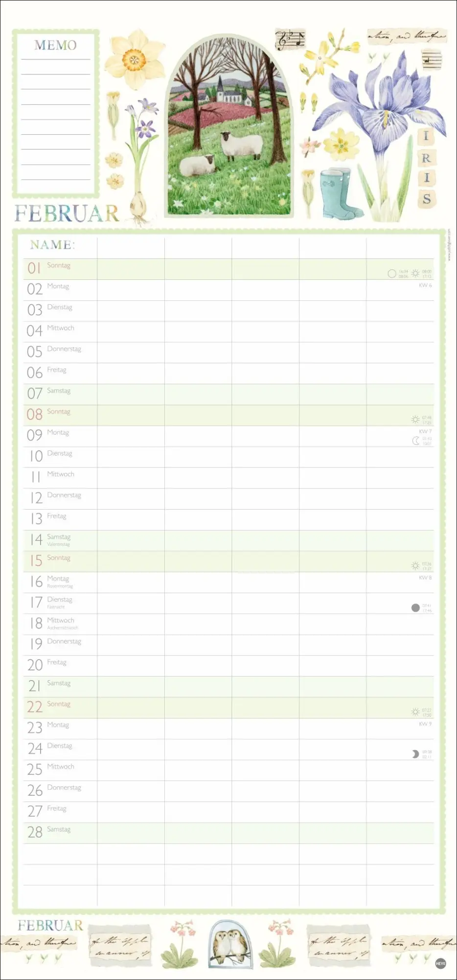 Bild: 9783756410095 | Judith Glover: Familienplaner 2026 | Judith Glover | Kalender | 15 S.