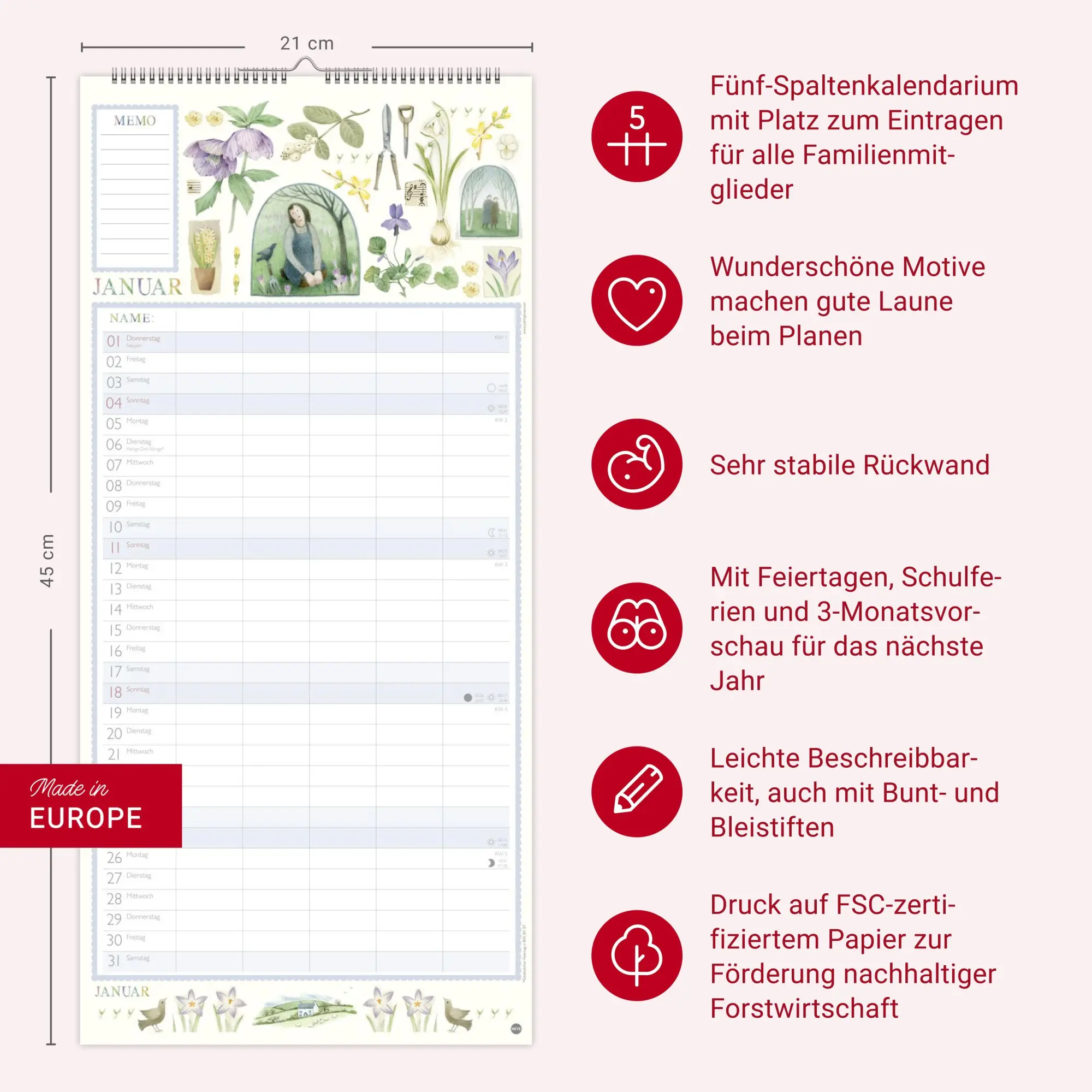 Bild: 9783756410095 | Judith Glover: Familienplaner 2026 | Judith Glover | Kalender | 15 S.
