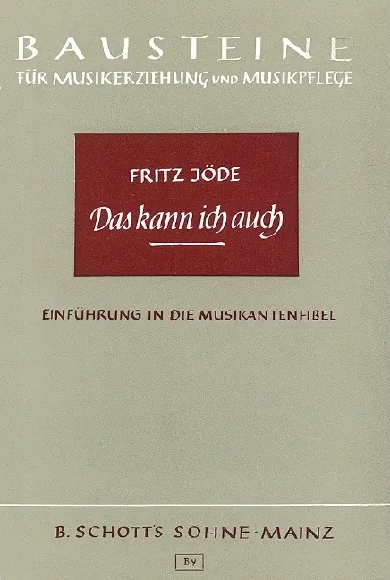 Cover: 9783795710095 | Das kann ich auch | Fritz Jöde | Taschenbuch | Buch (Broschur) | Buch