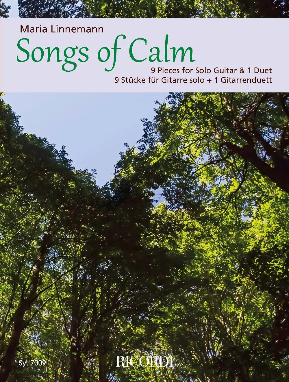 Cover: 9790204270095 | Songs of Calm | 9 Pieces for Solo Guitar &amp; 1 Duet | Maria Linnemann