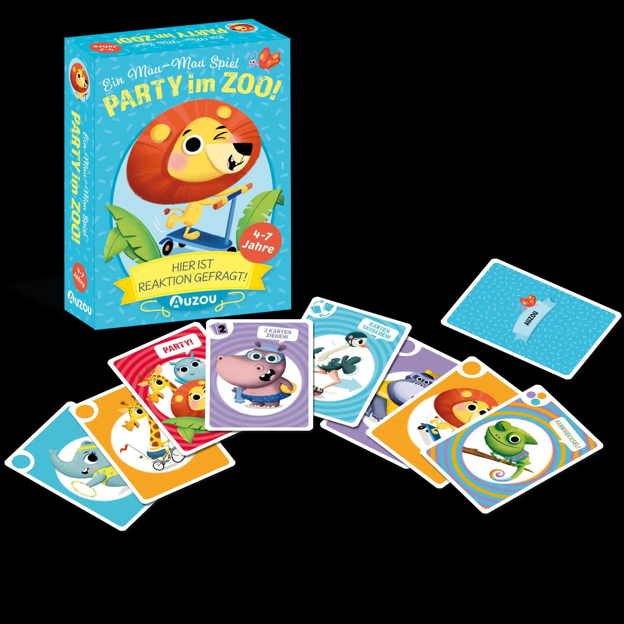 Bild: 3760354050195 | Party im Zoo - Ein Mau-Mau-Spiel | Auzou | Spiel | 405019 | Deutsch