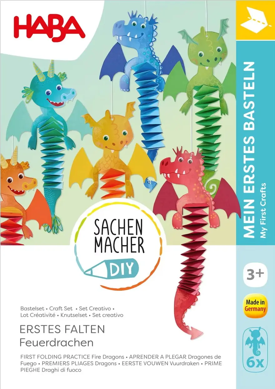Cover: 4010168290195 | Bastelset - Erstes Falten Feuerdrachen | Kit (Bastelset) | Deutsch