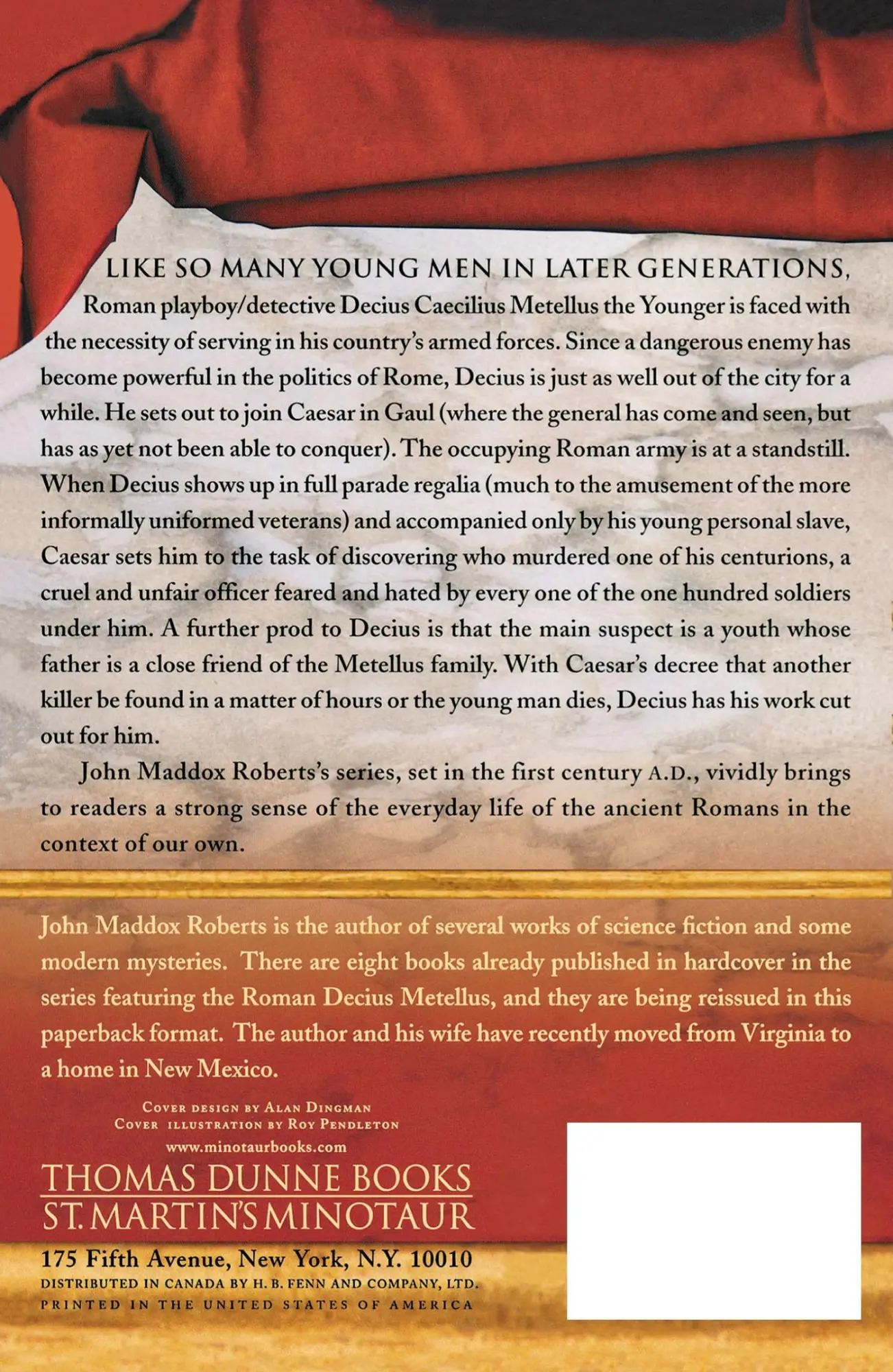 Rückseite: 9780312320195 | Spqr VI | Nobody Loves a Centurion | John Maddox Roberts | Taschenbuch