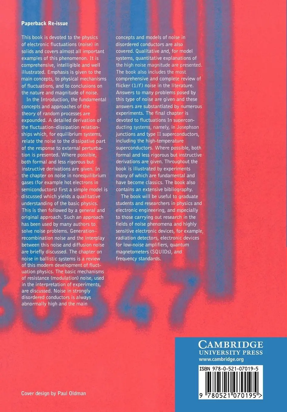 Rückseite: 9780521070195 | Electronic Noise and Fluctuations in Solids | Sh Kogan (u. a.) | Buch