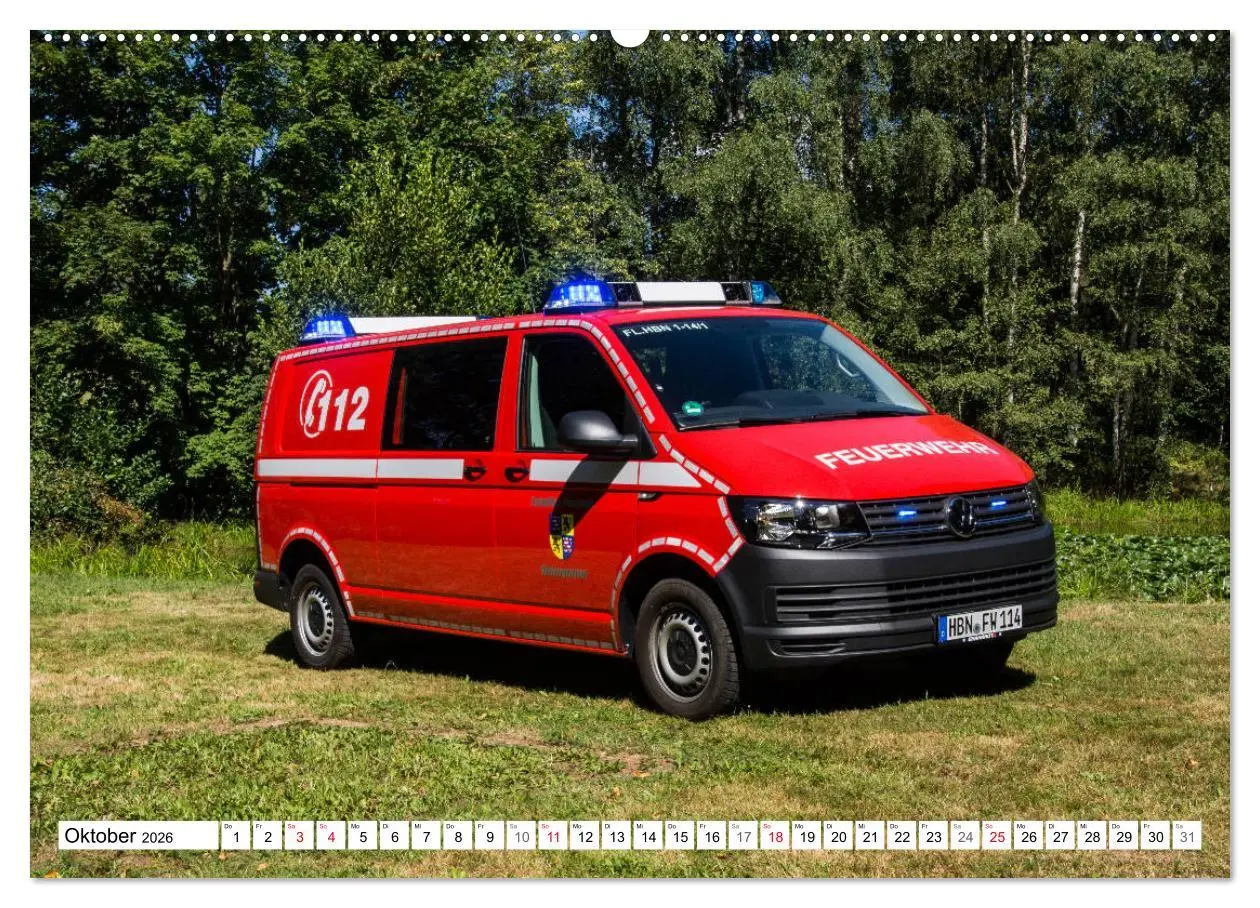Bild: 9783457730195 | Feuerwehrfahrzeuge (hochwertiger Premium Wandkalender 2026 DIN A2...