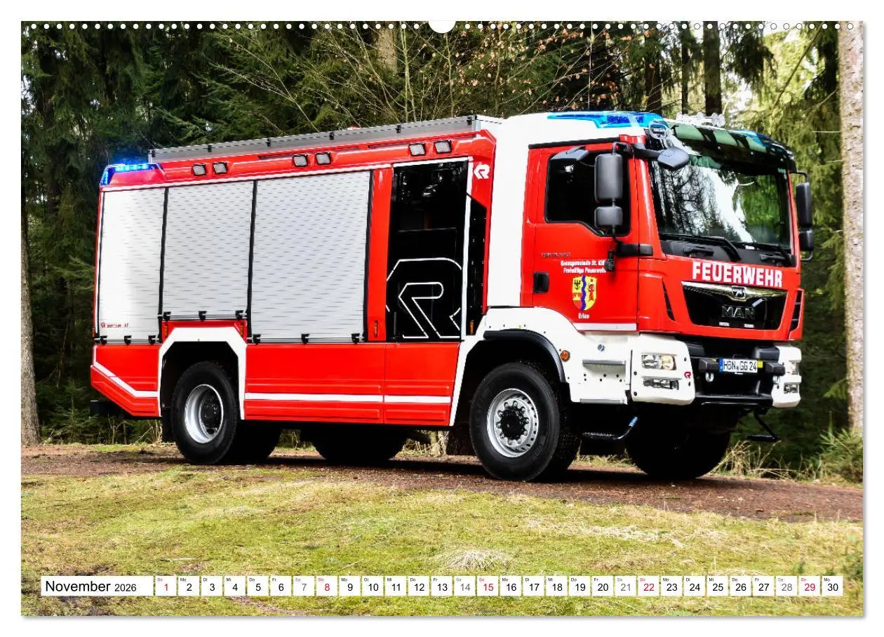 Bild: 9783457730195 | Feuerwehrfahrzeuge (hochwertiger Premium Wandkalender 2026 DIN A2...