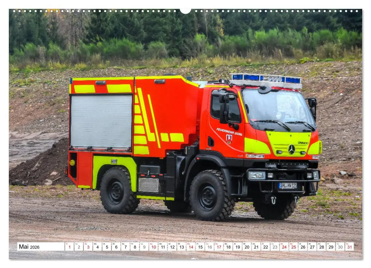 Bild: 9783457730195 | Feuerwehrfahrzeuge (hochwertiger Premium Wandkalender 2026 DIN A2...