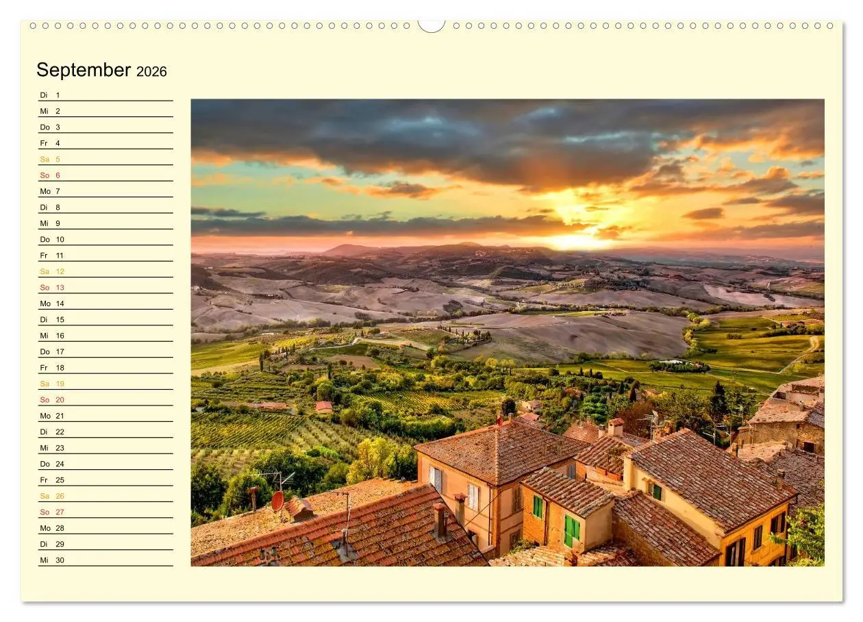 Bild: 9783457970195 | Bühne frei für die Toskana (Wandkalender 2026 DIN A2 quer),...