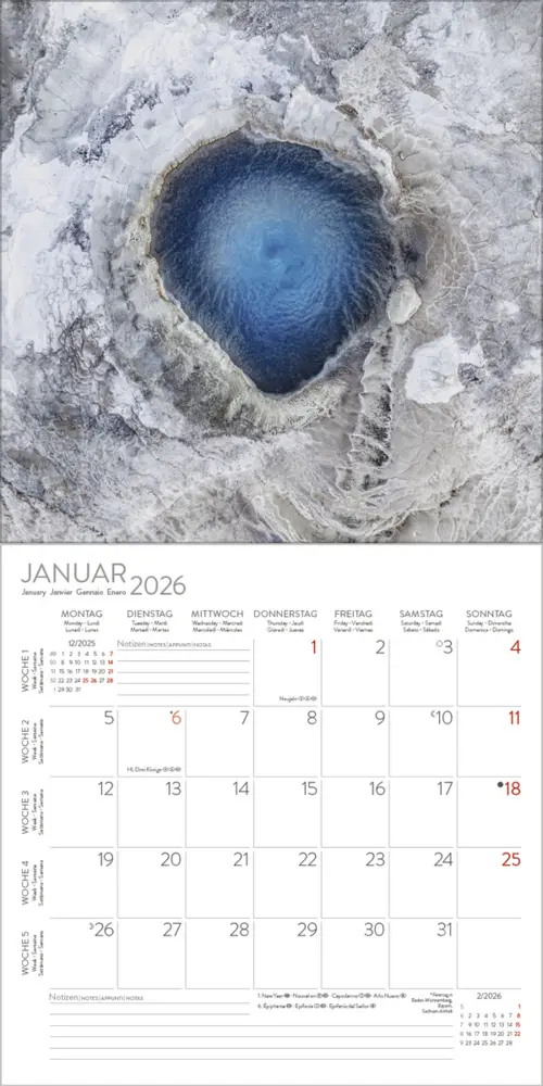 Bild: 9783731890195 | Aerial Art 2026 | Korsch Verlag | Kalender | Englisch Broschur | 13 S.