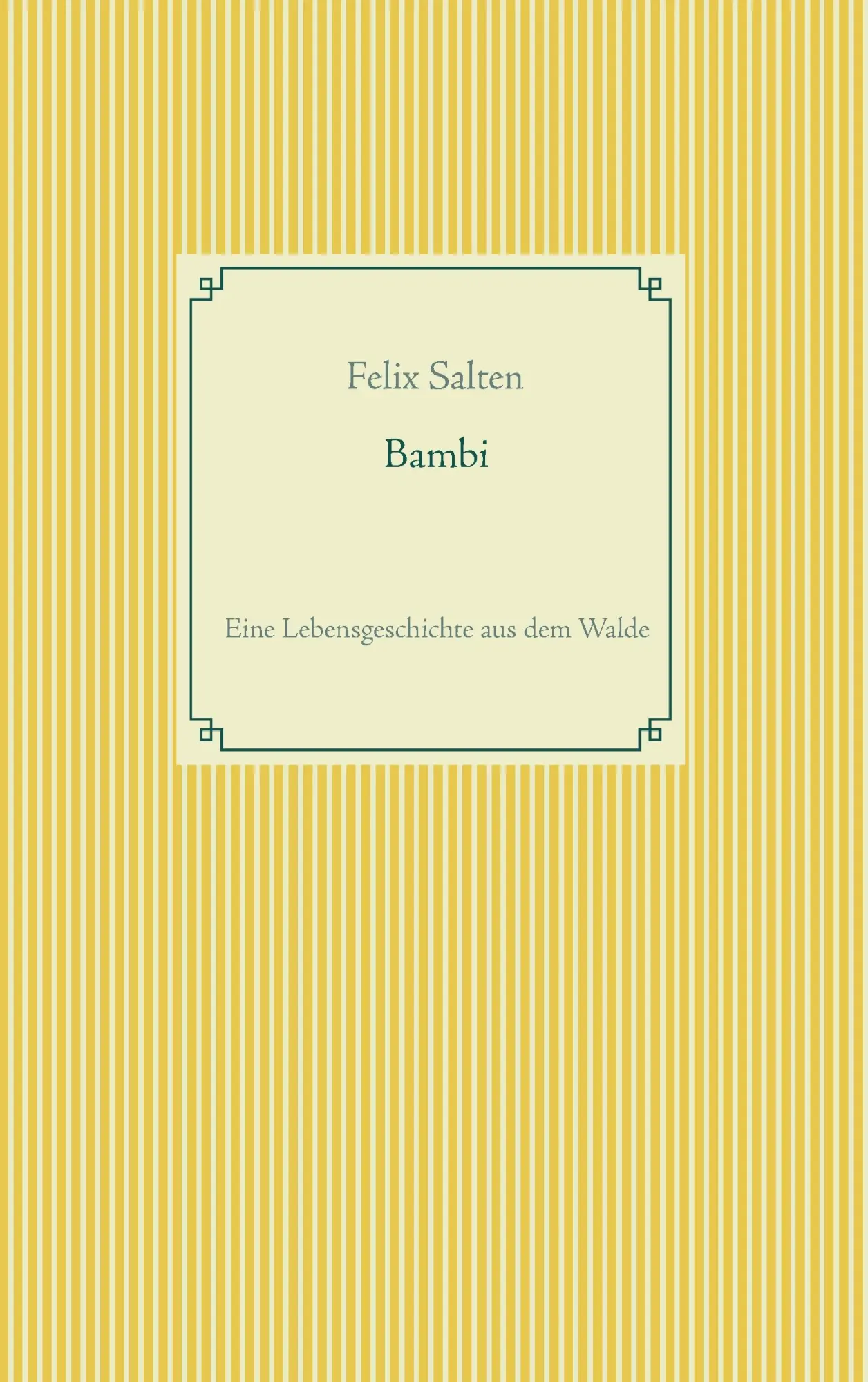 Cover: 9783744830195 | Bambi | Eine Lebensgeschichte aus dem Walde | Felix Salten | Buch