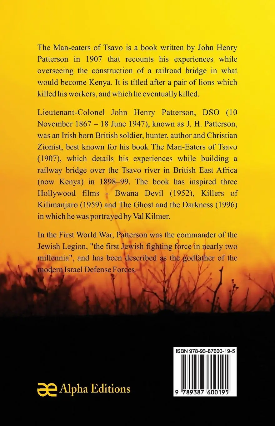 Rückseite: 9789387600195 | The Man-eaters of Tsavo and Other East African Adventures | Patterson