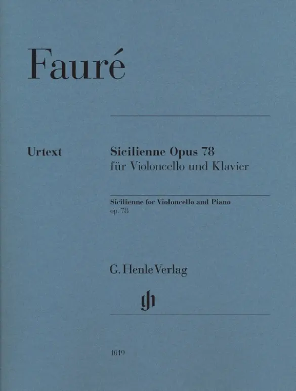 Cover: 9790201810195 | Sicilienne Op.78 | Sicilienne for Violoncello and Piano op. 78 | Buch