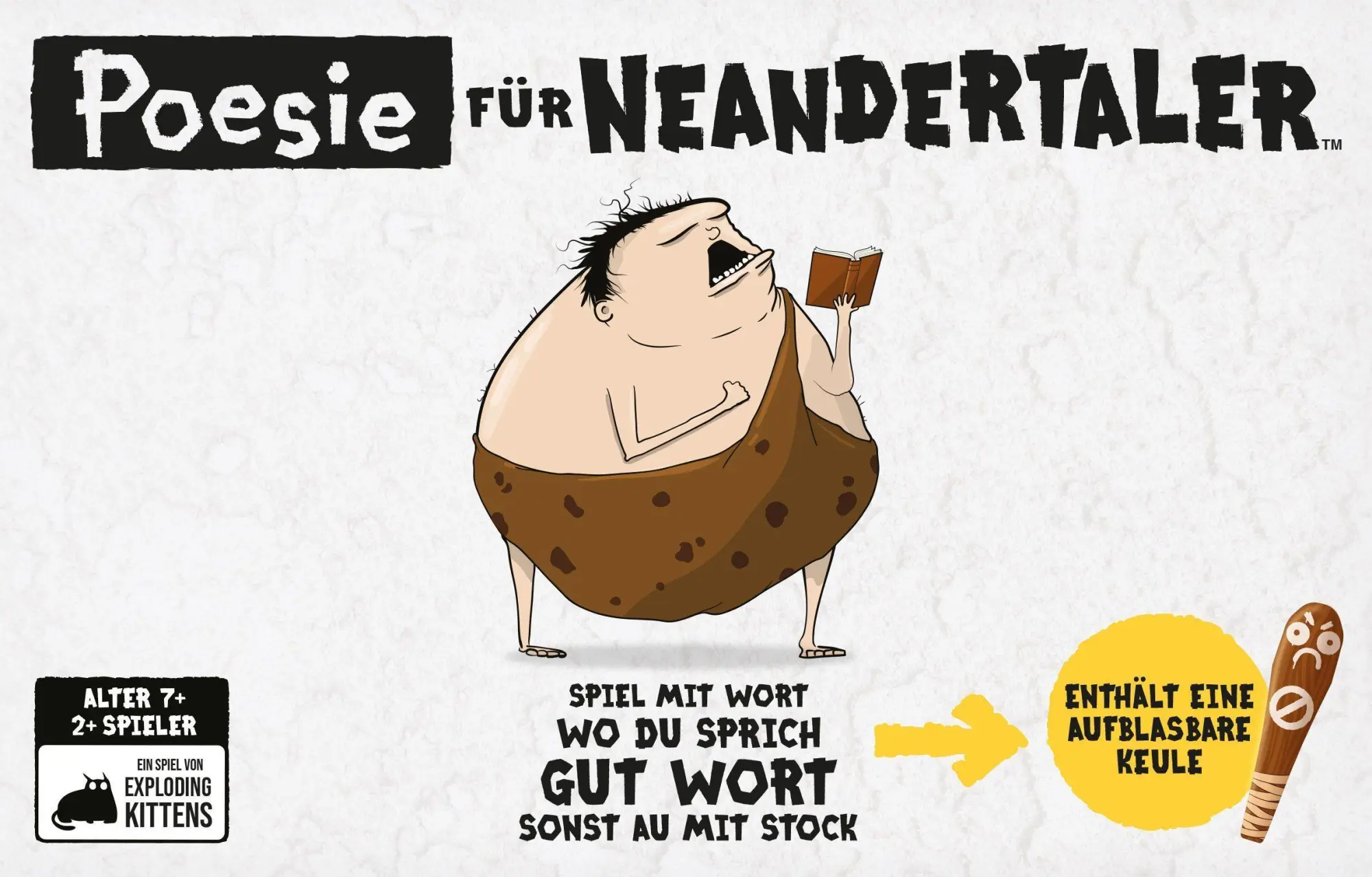 Cover: 810083040295 | Poesie für Neandertaler | Exploding Kittens | Spiel | EXKD0008 | 2022